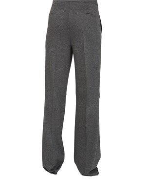 Pantaloni iBlues in jersey stretch grigio e fit ampio e dritto in DONNA
