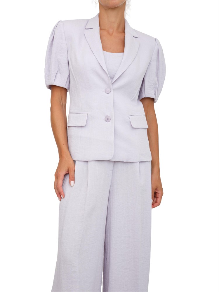 Giacca maniche corte Twinset in cotone lilla