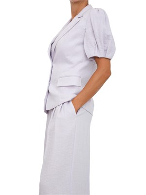 Giacca maniche corte Twinset in cotone lilla in DONNA