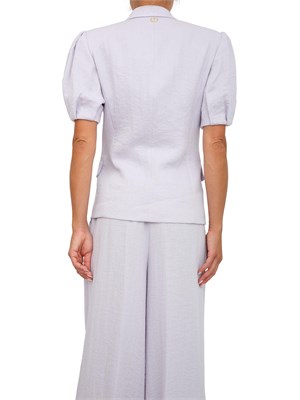 Giacca maniche corte Twinset in cotone lilla in DONNA