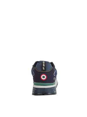 Sneakers Aeronautica Militare nylon ripstop blu in UOMO
