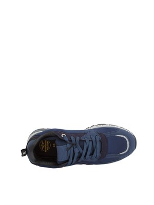 Sneakers Aeronautica Militare nylon ripstop blu in UOMO