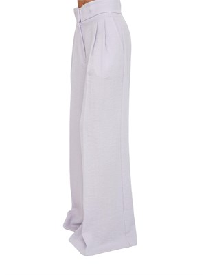 Pantaloni palazzo Twinset in cotone lilla in DONNA