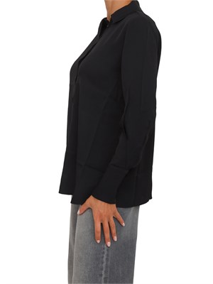 Camicia donna Armani Exchange in crepe di viscosa nero in DONNA