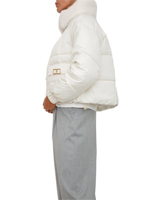 Piumino over Fracomina bianco con zip centrale in DONNA