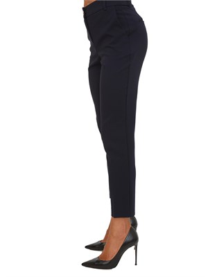 Pantaloni Fracomina modello regular in viscosa blu in DONNA