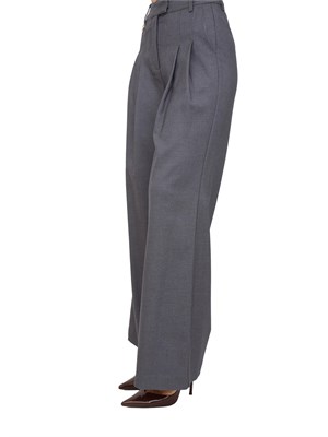 Pantaloni palazzo Fracomina in misto lana grigio in DONNA