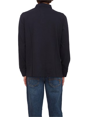 Polo maniche lunghe blu Armani Exchange in UOMO