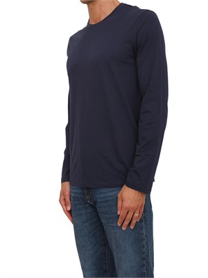 T-shirt  blu Armani Exchange in cotone Pima a maniche lunghe in UOMO