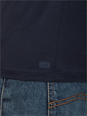 T-shirt  blu Armani Exchange in cotone Pima a maniche lunghe in UOMO