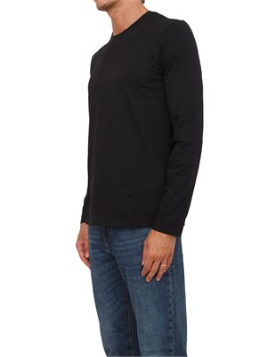 T-shirt  nero Armani Exchange in cotone Pima a maniche lunghe in UOMO