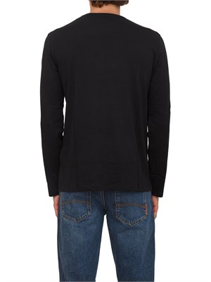 T-shirt  nero Armani Exchange in cotone Pima a maniche lunghe in UOMO