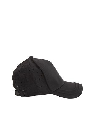 Cappello baseball EA7 nero con logo oro in UOMO