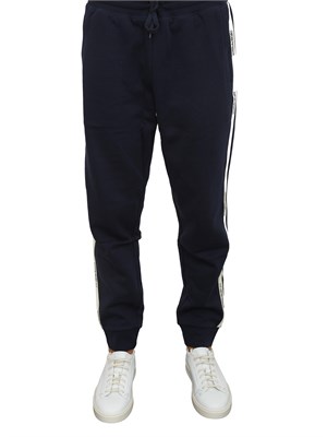 Pantaloni jogger BLU ea7 Logo Series in misto cotone in UOMO