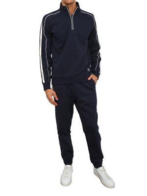 Pantaloni jogger BLU ea7 Logo Series in misto cotone in UOMO