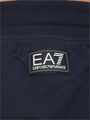 Pantaloni jogger BLU ea7 Logo Series in misto cotone in UOMO