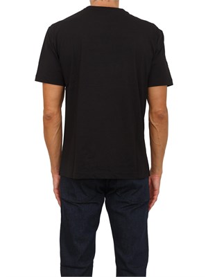 T-shirt bianco EA7 Logo Series in cotone con maxi logo in UOMO