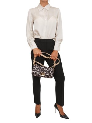 Camicia Maerlla in tessuto avorio effetto crespo relaxed fit in DONNA