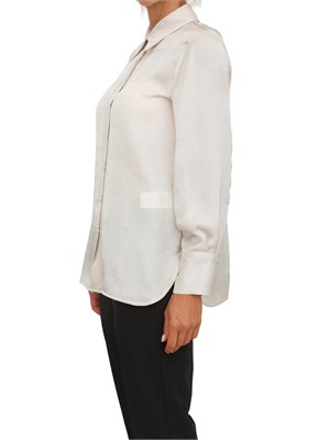 Camicia Maerlla in tessuto avorio effetto crespo relaxed fit in DONNA