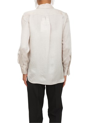 Camicia Maerlla in tessuto avorio effetto crespo relaxed fit in DONNA