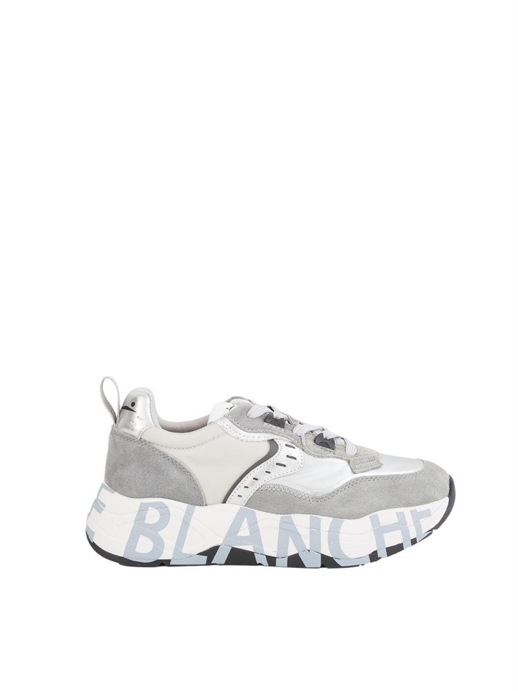 Sneaker Voile Blanche in suede e tessuto tecnico grigio