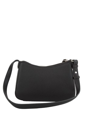 Borsa a spalla Armani Exchange in pelle ecologica nera in DONNA