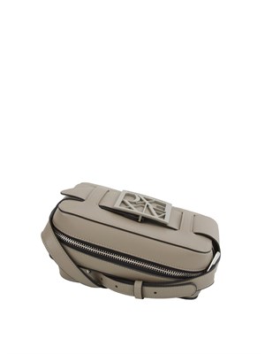 Borsa a tracolla Armani Exchange in ecopelle tortora con logo in DONNA
