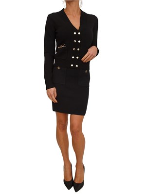 Gonna Fracomina in maglia di viscosa nera in DONNA