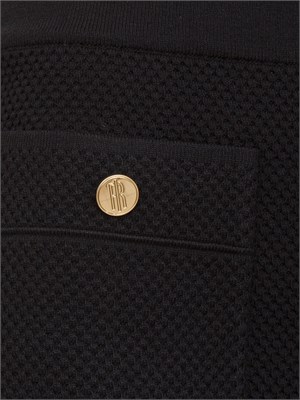 Gonna Fracomina in maglia di viscosa nera in DONNA