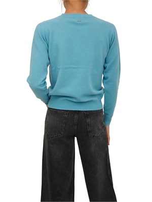 Maglia donna Fracomina  in misto cashmere e lana azzurra in DONNA