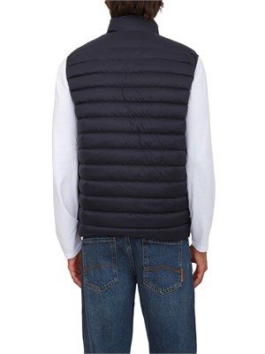Piumino smanicato blu Armani Exchange fullzip in UOMO