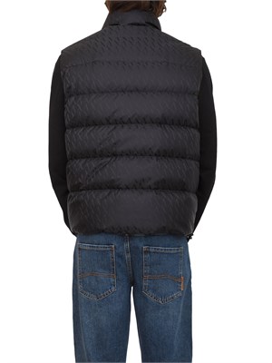 Smanicato nero Armani Exchange in tessuto con logo allover in UOMO