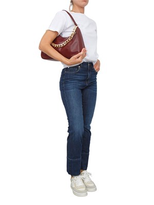 T-shirt Twinset in jersey di cotone bianco con stampa flock Oval T in DONNA