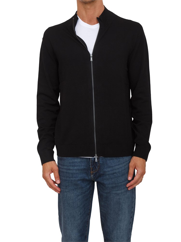 Cardigan con zip nero Armani Exchange