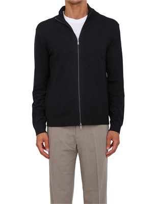 Cardigan con zip blu Armani Exchange in UOMO