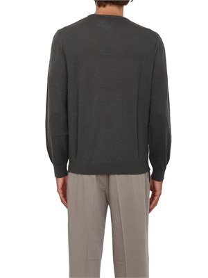 Maglione girocollo verde Armani Exchange in lana vergine in UOMO