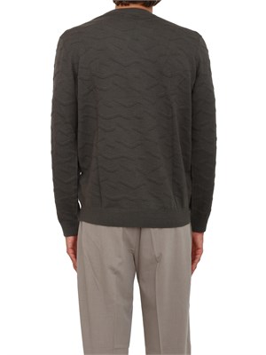Maglione verde Armani Exchange texture ondulata in UOMO