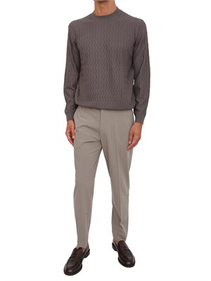 Maglione grigio Armani Exchange texture ondulata in UOMO