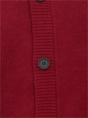 Cardigan bordeaux Armani Exchange in lana e cotone in UOMO