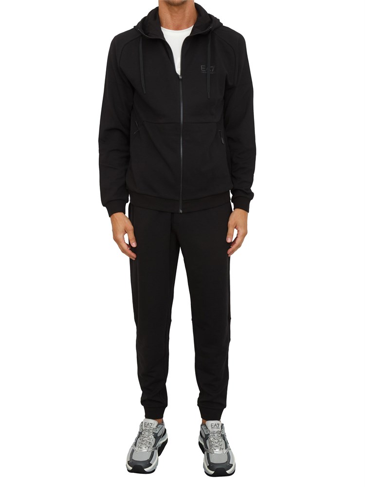 Tuta sportiva nero EA7 Dynamic Athlete in tessuto tecnico Natural VENTUS7