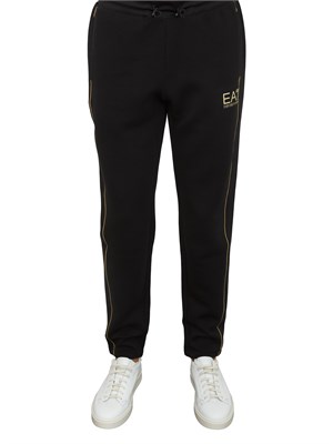 Pantaloni jogger NERO ea7 Gold Label in misto viscosa in UOMO