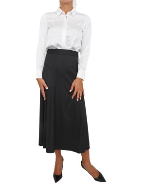 Camicia manica lunga Emme Marella in tessuto effetto seta bianco in DONNA