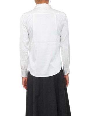 Camicia manica lunga Emme Marella in tessuto effetto seta bianco in DONNA