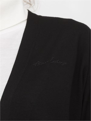 Cardigan donna Armani Exchange in misto cotone nero in DONNA