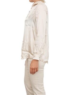 Camicia Marella in raso di misto seta cipria in DONNA