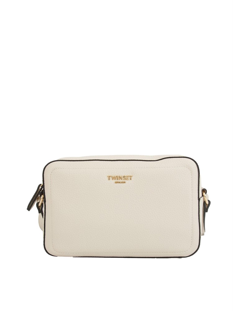 Borsa a tracolla Twinset in ecopelle beige