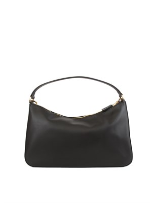 Borsa media 'Liliane' Twinset in pelle liscia nera in DONNA