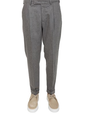 Pantaloni uomo PT Torino in flanella e cachemire grigio in UOMO