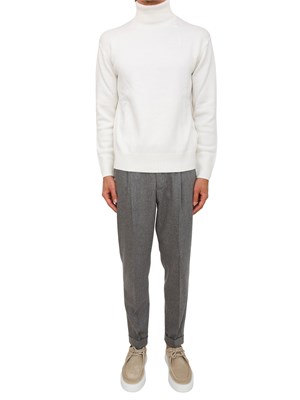 Pantaloni uomo PT Torino in flanella e cachemire grigio in UOMO