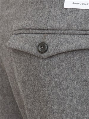 Pantaloni uomo PT Torino in flanella e cachemire grigio in UOMO